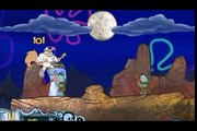 мультик игра губка боб и Сенди монстр Сенди оборотень приключения для детей