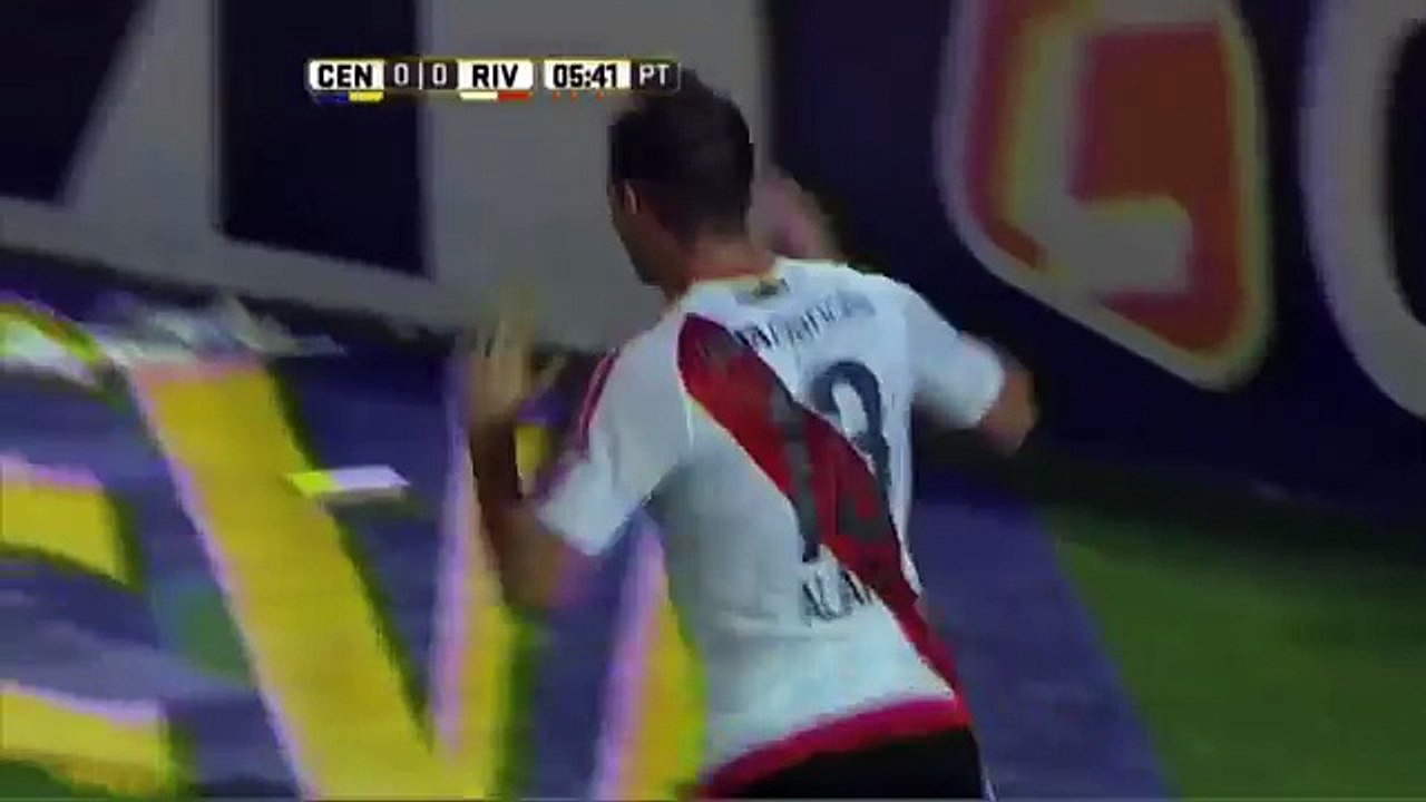 Gol de Alario. Central 0 - River 1. Fecha 4. Primera División 2016.