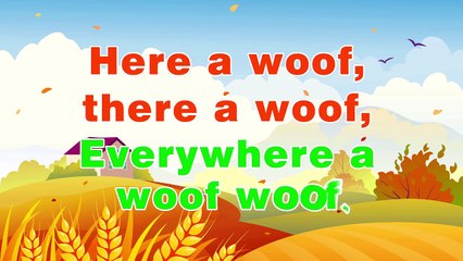 KidVid Learning | Kinetic Nursery Rhymes | Old MacDonald (Had a Farm)