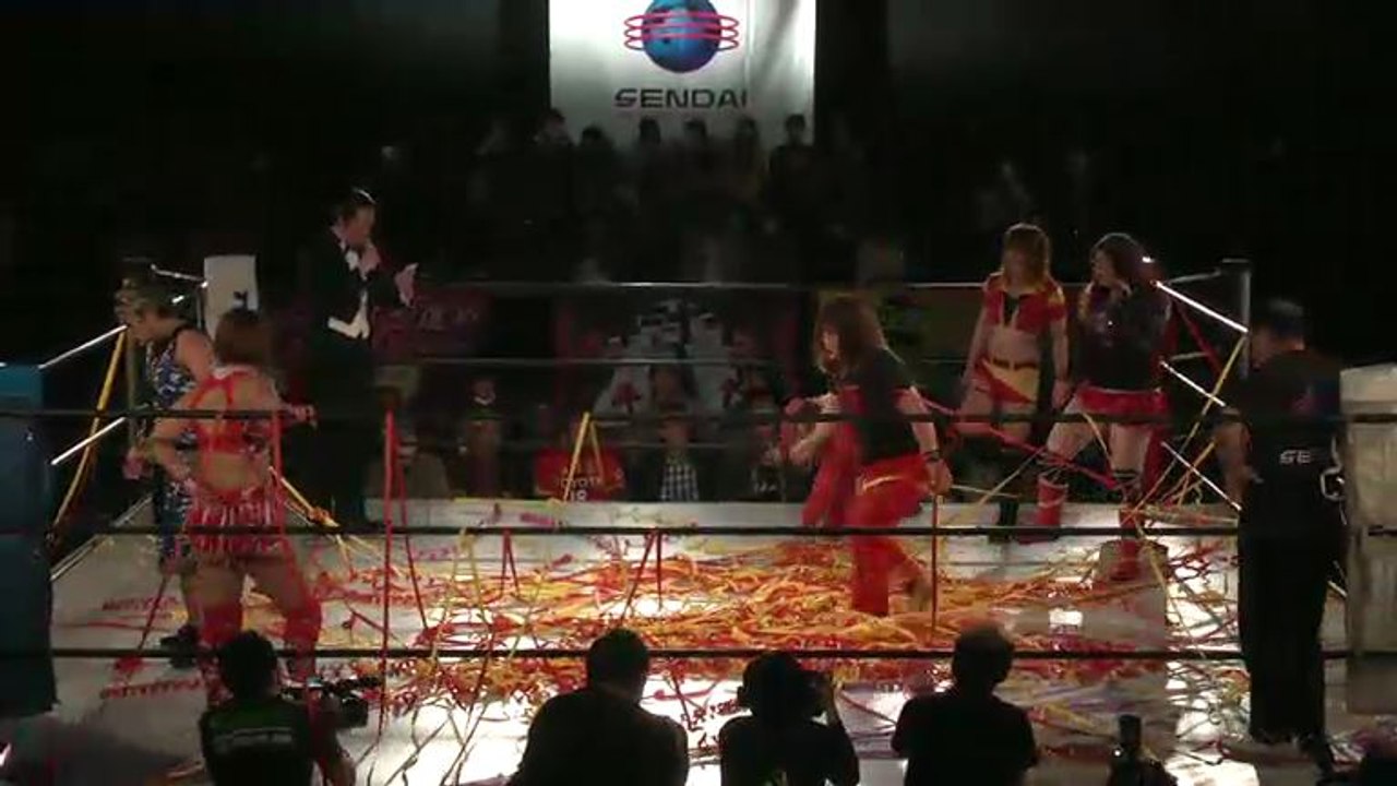 {Sendai Girls} Alex Lee & Mika Iwata Vs.  Meiko Tanaka & Sareee (3/11/16)