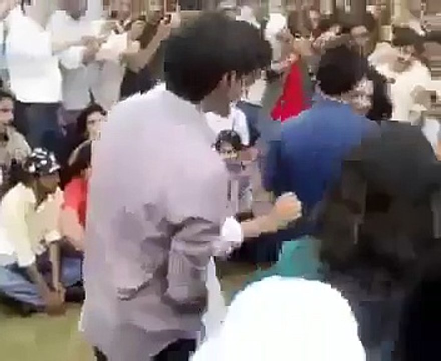 Girls & Boys dancing together in punjab university