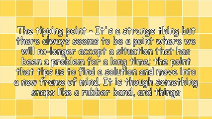 The Tipping Point That Creates Change