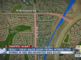 Woman in mid 70s killed in crash