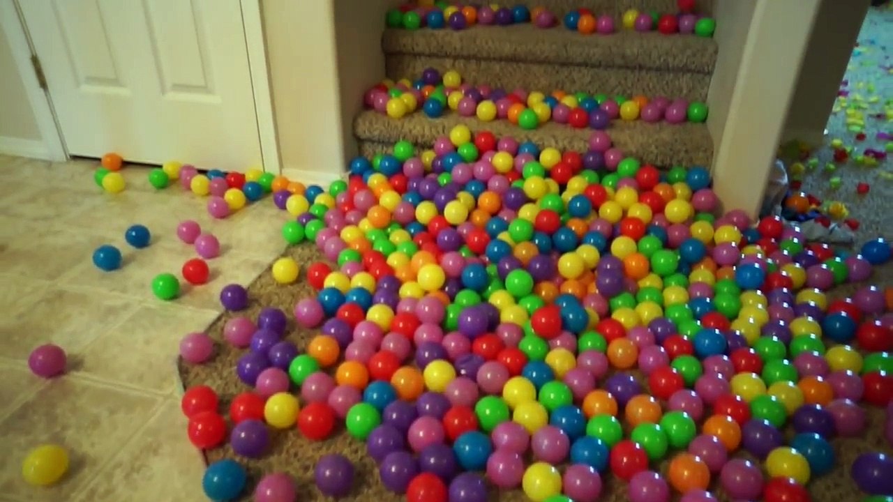 Spiderman Vs Venom Ball Pit War In Real Life!