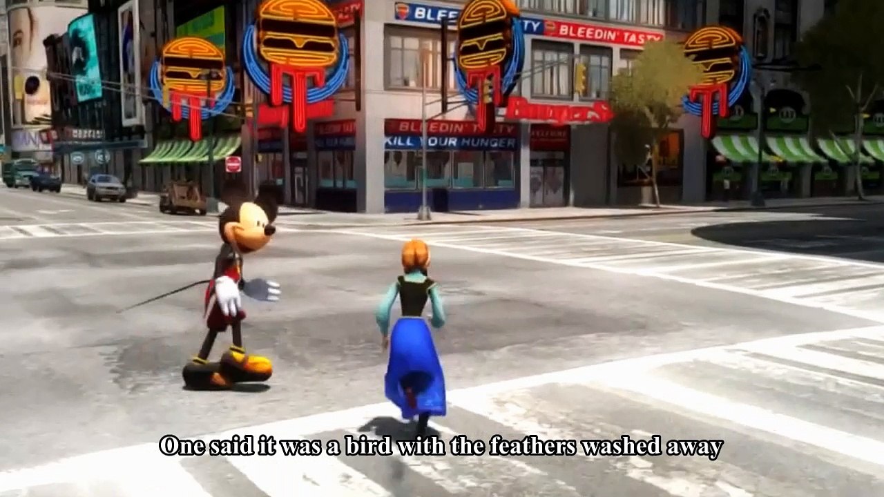 Spiderman Car For Kids - Three Farmers Went a Hunting -  Princess Mickey Mouse meets Frozen Anna