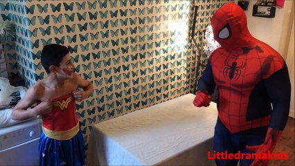 Spiderman cartoon, Spiderman Vs Venom and Joker - Real Life - Superhero battle movie