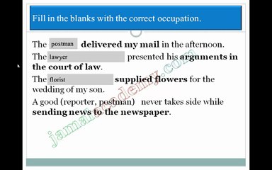We buy with money | Exercise | Occupations