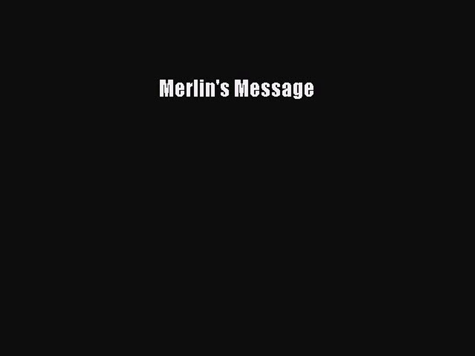 Download Merlin's Message PDF Free