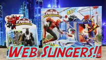 SPIDERMAN vs. VENOM in the Web Warriors Trickshot Showdown Web Slingers Toy City by DisneyCarToys