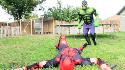 The Incredible Hulk vs Deadpool - Real Life Superhero Battle | Death Match