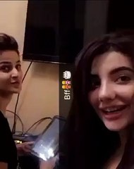 Saba Qamar kissess Model Zainab for her Birthday