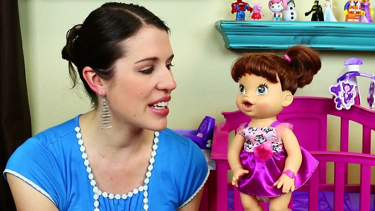 Baby Alive Goes CRAZY & Wont Go To Sleep in the New Nursery Crib Furniture Set DisneyCarT