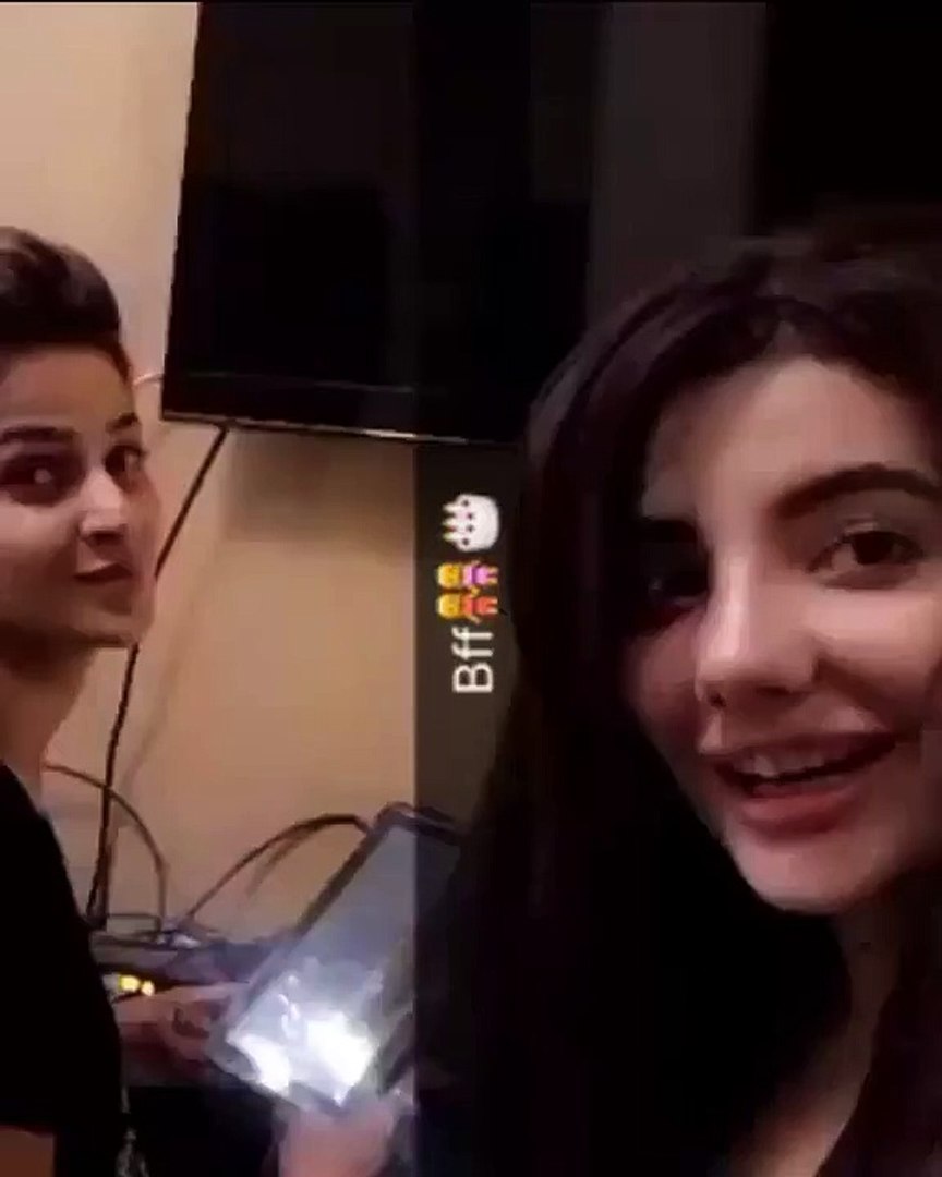 Saba Qamar kisses Model Zainab for her Birthday - video Dailymotion