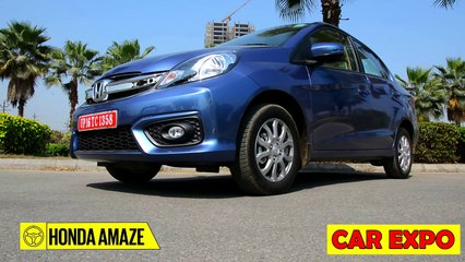 Honda Amaze 2016 - 1.2 petrol Cvt and 1.5 Diesel - First Drive - Car Expo
