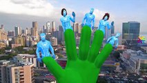 Blue Spiderman Vs Hulk Cartoons Finger Family Nursery Rhymes For Children 3D Animation