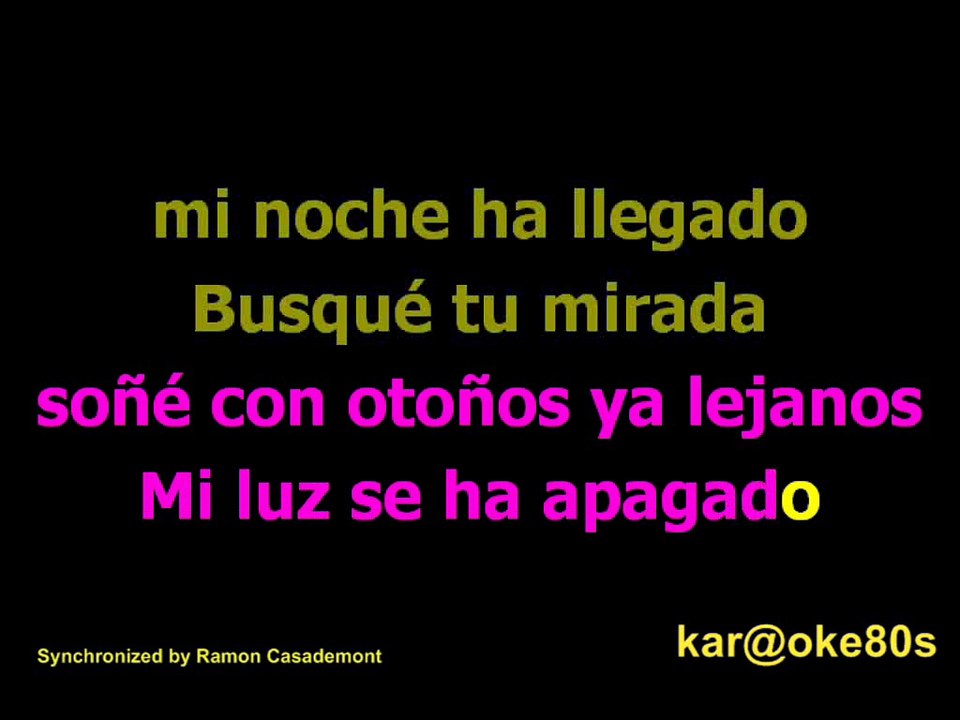 karaoke Cartas Amarillas A. Montero