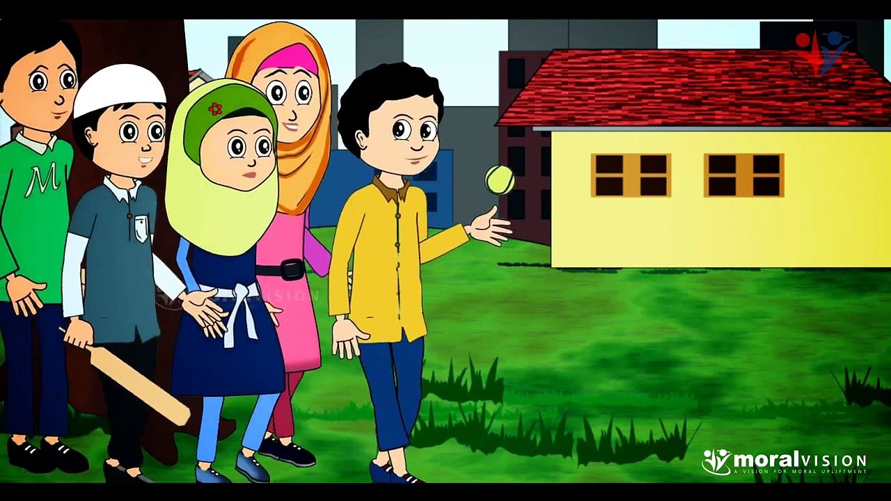 Abdullah Helping the poor man with medicine - Muslims Islamic cartoon for children hindi