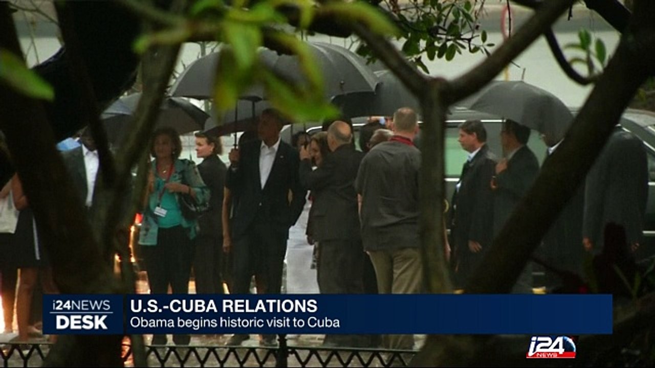 Obama begins historic visit to Cuba