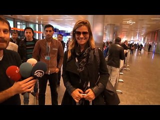 Şarkıcı İma, havaalanında sıkı güvenlik kontrolü ile karşılandı