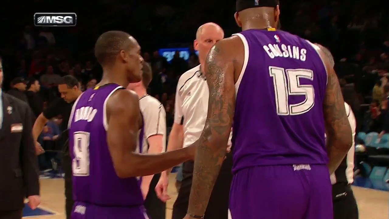 DeMarcus Cousins dégage un agent de sécurité