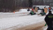 Wheelie Off The Line, Snowmobile Drag Racing