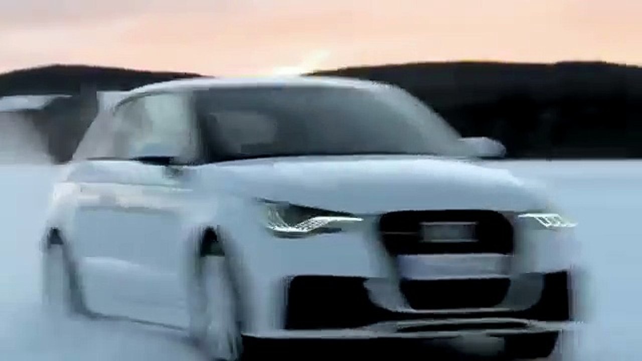 New Audi A1 Quattro Snow Drift 2012
