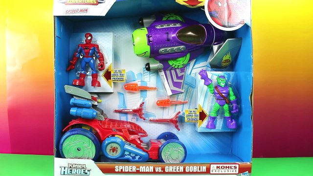 Spider man Playskool heroes Spiderman vs Green Goblin marvel superhero 2