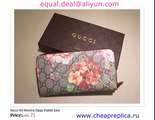 Gucci GG Blooms Zippy Wallet Replica for Sale