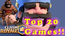 Clash Royale Gameplay | Top 20 Games !! Best Decks! |  Android iOS 1080p HD Walkthrough