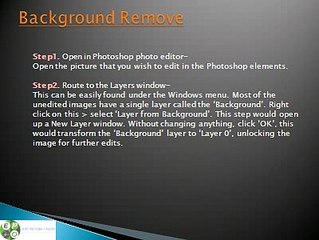 Remove Simple Background In Photoshop Step-by-Step
