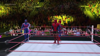 Download Video: WWE 2K16 - SPIDERMAN VS SPIDER-MAN VILLAINS - VENOM, KINGPIN, GREEN GOBLIN VS SPIDERMAN