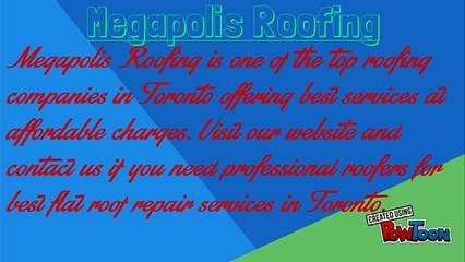 Find Best Flat Roof Repair Company in Toronto