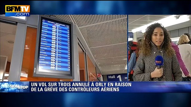 Grève des contrôleurs aériens: un vol sur trois annulé à Orly