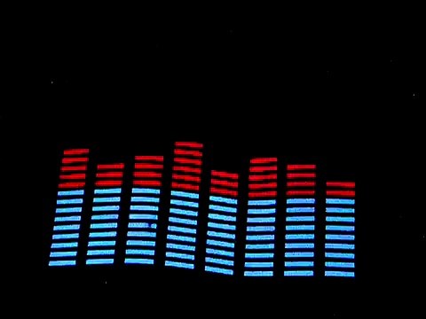 Musci Activiated Flashing T-shirt Equalizer