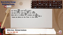 Billie Jean - Michael Jackson Bass Backing Track with scale, chords and lyrics