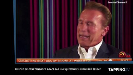 Arnold Schwarzenegger agacé par une question sur Donald Trump, sa réaction étonnante (Vidéo)