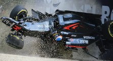 Fernando Alonso son crash très spectaculaire au GP d'Australie