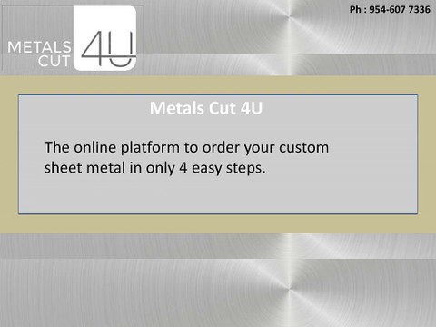 Buy Online Custom Cut Metals and Fabrication Services in USA