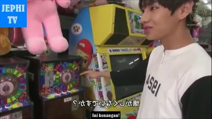 [INDO SUB][방탄소년단_뷔] BTS Just V hanging out at the arcade