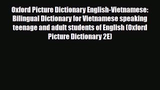 [PDF] Oxford Picture Dictionary English-Vietnamese: Bilingual Dictionary for Vietnamese speaking