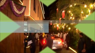 Aishwarya and Bachchan greet media at Bachchan Diwali Bash 2015