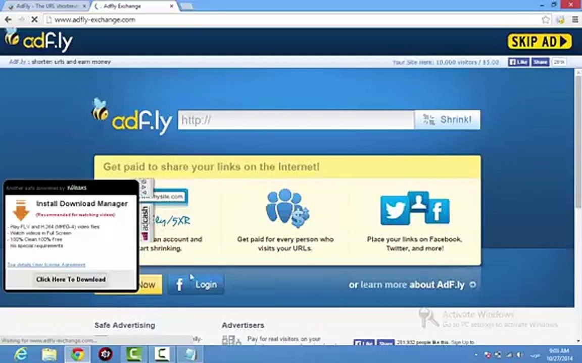 ‫تبادل روابط adf.ly بطريقه شرعيه‬