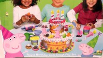 Play Doh Peppa Pig Birthday Cake Dough set Torta de Cumpleaños Bolo de Aniversário Пластилін NEW