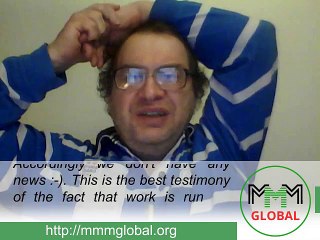 MMM Globa, weekly news from Sergey Mavrodi (2016.03.20)