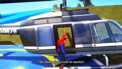 Spiderman Songs Lyrics ♫ This Little Piggy ♫  MCQUEEN Ramone Flash Macuin