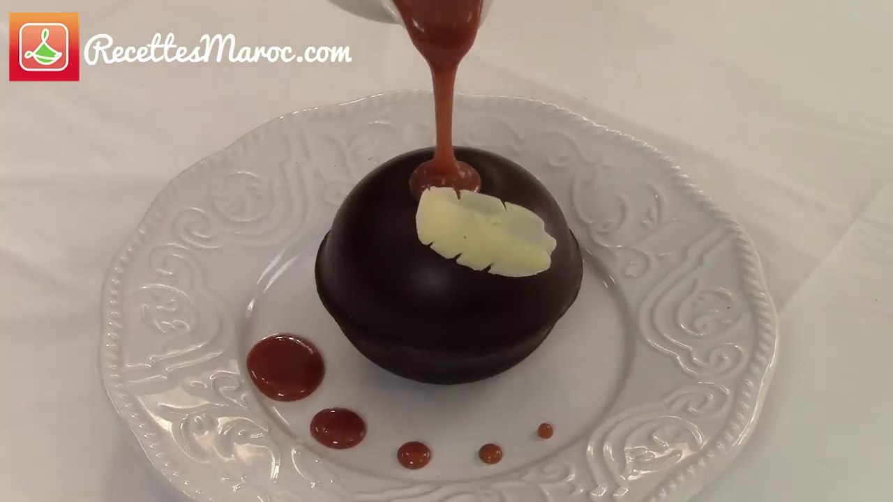 Sphère Chocolatée & Crème Glacée - Chocolate Sphere with Ice Cream -  الشوكولاته المجال