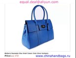 Mulberry Bayswater Blue Leather Replica for Sale