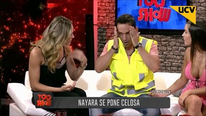 Fran Undurraga 04/01/2016 Sexy in pink very minidress Deep cleavage and full legs