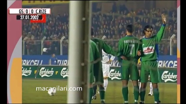 27.01.2002 - 2001-2002 Turkish Super League Matchday 20 Galatasaray 4-1 Çaykur Rizespor