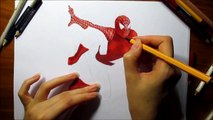 3D Pencil Drawing: Spider-Man Speed Draw | Jasmina Susak How to Draw Marvel Superhero